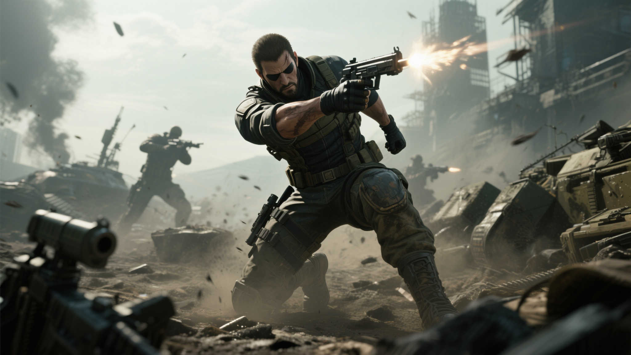 如果说原版的《合金装备3》是以剧情取胜，